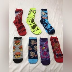 Mens socks Nickelodeon crew and low cut socks